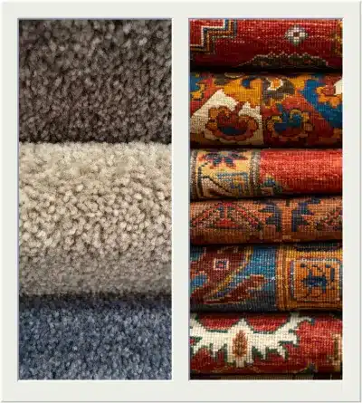 A frame with different types of top Carpet Colors for 2025